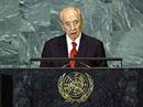 Schimon Peres bei seiner Rede vor der UNO-Generalversammmlung.