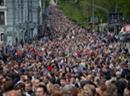 Moskau: Tausende haben sich dem nicht erlaubten Marsch angeschlossen.