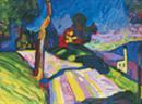 Expressionismus in Deutschland und Frankreich. (Bild: Wassily Kandinsky, Murnau - Kohlgruberstrasse, 1908)