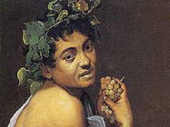 Caravaggio (Bild: Selbstporträt als kranker Bachus, 1595-94), verbrachte 1605 ein Jahr in Genua.