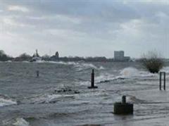 Der Nordseeküste in Deutschland drohte eine schwere Sturmflut.