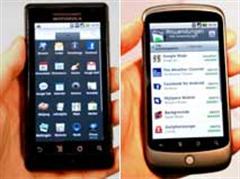 Motorola Milestone vs. Google Nexus One.