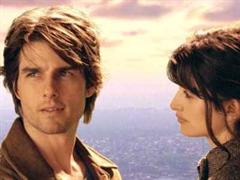 Tom Cruise und seine neue Lebens-Partnerin Penelope Cruz im Film Vanilla Sky. Er denkt noch an Nicole Kidman.
