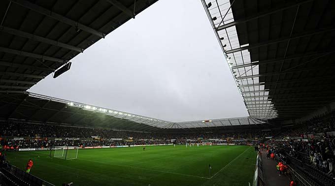 Das Liberty Stadium, Swansea Cities Heimstadion.