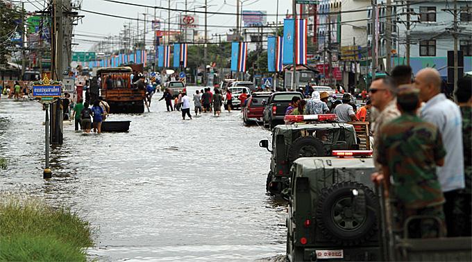 Überschwemmung in Thailand (Archivbild).
