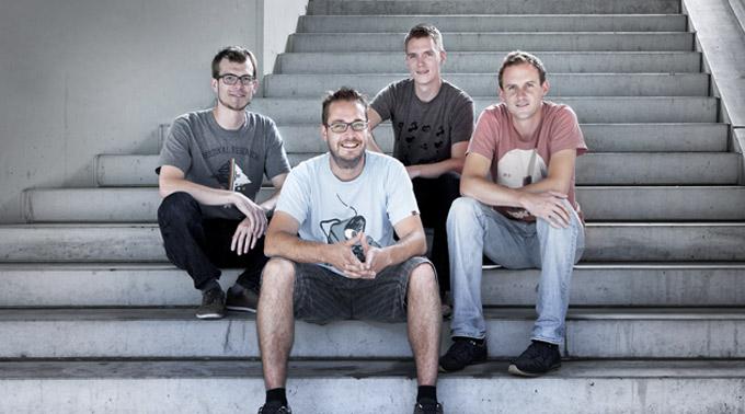Das Slip-Team (v.l.n.r.): Christian Felder, Daniel Schlegel, Jonas Kamber, Dominik Grolimund