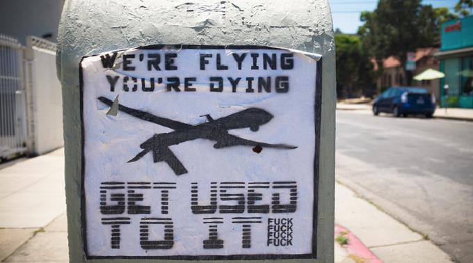 Plakat in Los Angeles, 2013.