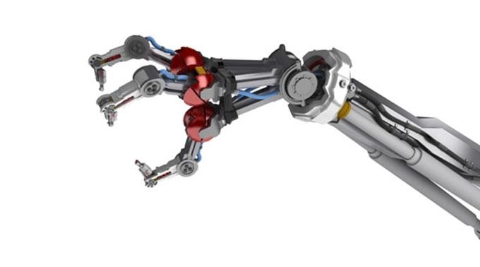 Roboterarm: Bewegung frisst unnötig Strom.