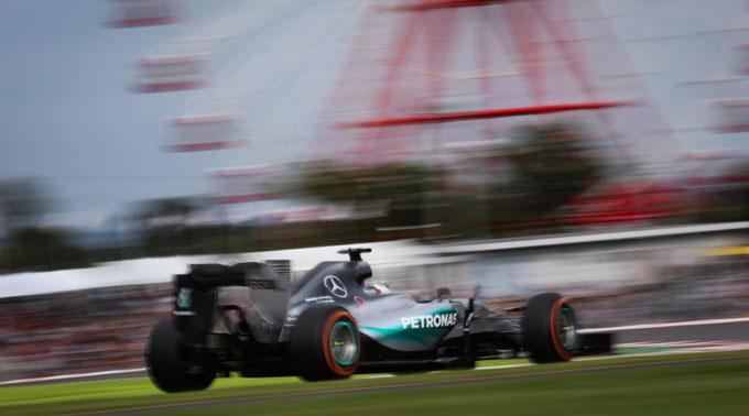 Lewis Hamilton in Suzuka.